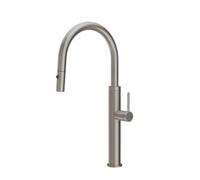 Gessi GESSI 316 Due Getti Matte Black - 60022#299 Miscelatore Lavello | Doccetta estraibile, nero opaco, canna alta