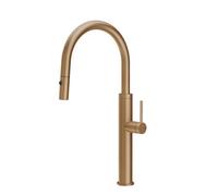 Gessi GESSI 316 Due Getti Warm Bronze Brushed PVD - 60022#726 Miscelatore Lavello | Bronzo Caldo Spazzolato Pvd, Doppio getto commutabile, Getto normale e nebulizzato