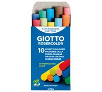 Gessi Giotto Robercolor - 208095 Gessetti di colori assortiti di lunghezza 8 cm in confezione da 10 Pz.