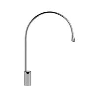Gessi Goccia bec de lavabo sur colonne version haute, sans vidage, saillie 387 mm, bec pivotant à 360 degrés, 33856299, 33856299, Colorazione: Nero XL