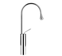 Gessi Goccia mitigeur monocommande de lavabo version haute, avec rayon de bec 90 mm, sans garniture mécanique, bec 174mm, bec pivotant 360, 33608147, 33608147, Colorazione: Cromo spazzolato