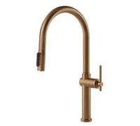 Gessi HABITO Acqua Filtrata Warm Bronze Brushed PVD - 60872#726 Miscelatore Lavello | Miscelatore, Warm Bronze Brushed, Filtro integrato