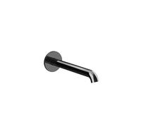 Gessi Habito Bec déverseur pour lavabo, pour capteur de mitigeur séparé, saillie à préciser (70-300mm), montage mural, 66104706, 66104706, Colorazione: Metallo nero PVD