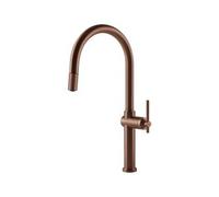 Gessi HABITO Estraibile Copper Brushed PVD - 60672#708 Miscelatore Lavello | Finitura rame spazzolato, Bocca estraibile, Monocomando