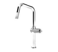 Gessi HABITO Estraibile Warm Bronze Brushed PVD - 60652#726 Miscelatore Lavello | Finitura bronzo caldo spazzolato, Bocca estraibile, Monocomando