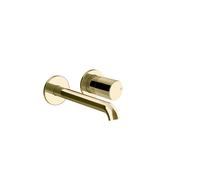 Gessi Habito Set de finition Mitigeur monocommandé pour lavabo, sans garniture de vidage, saillie 171-201mm, montage mural, UNITO, 70088710, 70088710, Colorazione: Ottone PVD