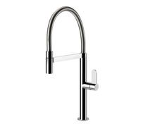 Gessi HELIUM Semiprofessionale Chrome - 50009#031 Miscelatore Lavello | Cromo Lucido, Canna semiprofessionale doppia funzione, Altezza canna 250 mm