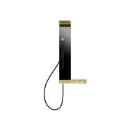 Gessi HI-FI, combinaison de douche pour montage mural en surface avec thermostat, 2 fonctions, 63043246, 63043246, Colorazione: Oro PVD