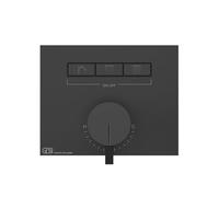 Gessi HI-FI, kit prêt à lemploi pour mitigeur monocommande encastré 1/2 avec commande par bouton-poussoir pour installation horizontale uniquement, 3 sorties séparées, 63081031, 63081031, Colorazione: