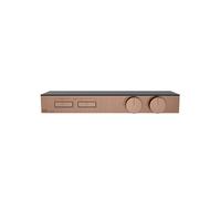 Gessi HI-FI, kit prêt à monter pour thermostat haute performance 3/4, commande par bouton-poussoir, tablette, verre de sécurité trempé, montage horizontal, 2 sorties séparées, 63022708, 63022708, Colo