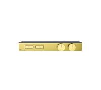Gessi HI-FI, kit prêt à monter pour thermostat haute performance 3/4, commande par bouton-poussoir, tablette, verre de sécurité trempé, montage horizontal, 2 sorties séparées, 63022246, 63022246, Colo
