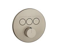 Gessi Hi-Fi Set de montage final Thermostat avec commande par touches on/off. 3 voies, 38716149, 38716149, Colorazione: Ottica Finox