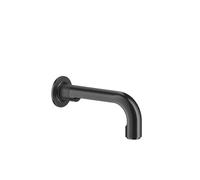 Gessi Inciso bec de baignoire mural avec un raccord 1/2, pour mitigeur séparé, saillie 190 mm, 58103707, 58103707, Colorazione: Metallo nero spazzolato PVD