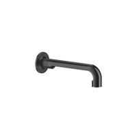 Gessi Inciso bec de lavabo mural avec 1/2 raccord, pour mitigeur monocommande/sensor séparé, saillie 210 mm, 58100299, 58100299, Colorazione: Nero XL
