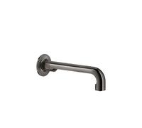 Gessi Inciso bec de lavabo mural avec 1/2 raccord, pour mitigeur monocommande/sensor séparé, saillie 210 mm, 58100706, 58100706, Colorazione: Metallo nero PVD