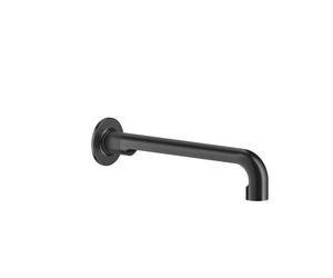 Gessi Inciso bec de lavabo mural avec un raccord 1/2, pour mitigeur monocommande/sensor séparé, saillie 255 mm, 58101713, 58101713, Colorazione: Ottone antico