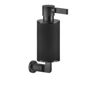 Gessi Inciso distributeur de savon pour montage mural, récipient noir mat, 58514710, 58514710, Colorazione: Ottone PVD