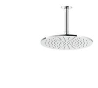 Gessi Inciso douche de tête anticalcaire D300 mm, avec articulation et bras de plafond 266 mm, 1/2 connexion, 58252031, 58252031, Colorazione: cromo