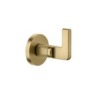 Gessi Inciso robinet darrêt 3/4 prêt à monter pour corps caché, poignée en L, 58263727, 58263727, Colorazione: Ottone spazzolato PVD