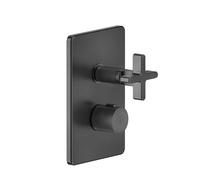 Gessi Inciso Set de montage final pour douche, pour thermostat encastré, sortie à commander séparément, UPK 09269, 58236713, 58236713, Colorazione: Ottone antico