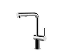 Gessi INEDITO Due Getti Finox Brushed Nickel - 60435#149 Miscelatore Lavello | Due getti, finitura nickel spazzolato, design moderno