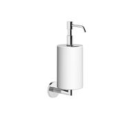 Gessi Ingranaggio, distributeur de savon mural, récipient blanc mat, 63813706, 63813706, Colorazione: Metallo nero PVD