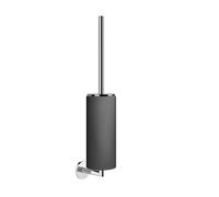 Gessi Ingranaggio, ensemble de brosses de toilettes pour montage mural, récipient noir mat, 63820707, 63820707, Colorazione: Metallo nero spazzolato PVD