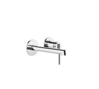 Gessi Ingranaggio kit prêt à poser pour mitigeur monocommande à encastrer, lavabo avec rosaces simples D=65 mm, bec 160-130 mm, 63581706, 63581706, Colorazione: Metallo nero PVD