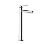 Gessi Ingranaggio mélangeur monocommande de lavabo, version haute, avec vidage 1 1/4, saillie 128mm, 63503727, 63503727, Colorazione: Ottone spazzolato PVD