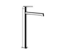 Gessi Ingranaggio Mélangeur monocommande de lavabo, version haute, sans vidage, saillie 174mm, 63506149, 63506149, Colorazione: Ottica Finox