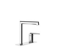 Gessi Ingranaggio mitigeur monocommande de lavabo, bec séparé monté sur plaque, hauteur bec162mm x saillie 144mm, sans vidage, 63515726, 63515726, Colorazione: Bronzo caldo spazzolato PVD