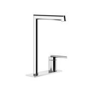 Gessi Ingranaggio mitigeur monocommande de lavabo, bec séparé sur plaque, hauteur du bec 253 mm x saillie 160 mm, sans vidage, 63516030, 63516030, Colorazione: Rame PVD