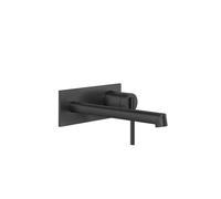 Gessi Ingranaggio set de finition pour mitigeur monocommande encastré pour lavabo avec plaque rectangulaire, bec 205-175 mm, 63589299, 63589299, Colorazione: Nero XL