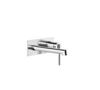 Gessi Ingranaggio set de finition pour mitigeur monocommande encastré pour lavabo avec plaque rectangulaire, bec 160-130 mm, 63588708, 63588708, Colorazione: Rame spazzolato PVD