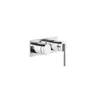 Gessi Ingranaggio set prêt à poser mélangeur bain/douche monocommande avec plaque rectangulaire, avec cartouche inverseur 2 voies, 63579187, 63579187, Colorazione: Bronzo antico
