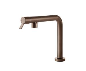 Gessi Miscelatore monocomando abbattibile Su and Giù Collection 60071 708 finitura Copper Brushed
