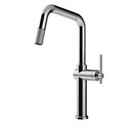 Gessi Miscelatore monocomando con doccetta estraibile Habito 60652 031 finitura cromato