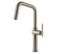 Gessi Miscelatore monocomando con doccetta estraibile Habito 60652 149 finitura Finox