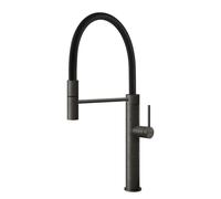 Gessi 60012.707 Miscelatore cucina con doccetta - black metal spazzolato
