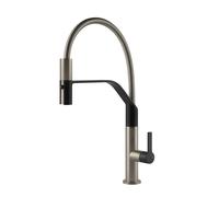 Gessi Miscelatore semi pro monocomando con doccetta estraibile Mesh 60005 599 finitura Finox / Matte Black