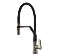 Gessi Miscelatore semi pro monocomando con doccetta estraibile Proton Collection 17191 149 finitura Finox