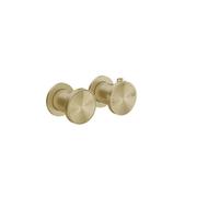 Gessi Origini Set thermostat prêt à lemploi, cartouche de déviation 3 voies sorties gauche et haut sur UPK, montage mural, 66136727, 66136727, Colorazione: Ottone spazzolato PVD