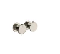 Gessi Origini Set thermostat prêt à lemploi, cartouche de déviation 3 voies sorties gauche et haut sur UPK, montage mural, 66136720, 66136720, Colorazione: Nichel PVD