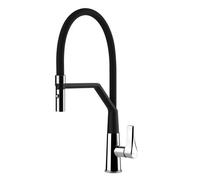 Gessi PROTON Semiprofessionale Chrome - 17191#031 Miscelatore Lavello | Cromo Lucido, Canna semiprofessionale doppia funzione, Altezza canna 250 mm