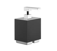 Gessi Rettangolo Accessoires Distributeur de savon version sur pied, récipient noir, 20838030, 20838030, Colorazione: Rame PVD