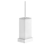 Gessi Rettangolo accessoires ensemble de brosses de toilette murales, cuvette blanche, 20819727, 20819727, Colorazione: Ottone spazzolato PVD