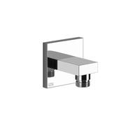 Gessi Rettangolo coude de raccordement mural 1/2, sécurité intrinsèque, 20169707, 20169707, Colorazione: Metallo nero spazzolato PVD