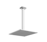 Gessi Rettangolo douche de plafond antique lime 300x300 mm, avec longueur personnalisée comme commande spéciale, avec 1/2 connexion, 15199706, 15199706, Colorazione: Metallo nero PVD