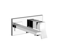 Gessi Rettangolo K, mélangeur monocommande de lavabo prêt à lemploi, bec fixe, sans garniture mécanique, saillie 207mm, 735, 53088149, 53088149, Colorazione: Ottica Finox