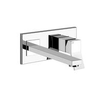 Gessi Rettangolo K, mitigeur monocommande de lavabo prêt à lemploi avec bec fixe, sans garniture mécanique, saillie 257mm, 735, 53090031, 53090031, Colorazione: cromo